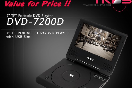   ��Ư���Ѱ��ݡ�TKDS �޴��DVD/DIVX DVD�÷��̾� DVD7200D (7��ġ LCD)